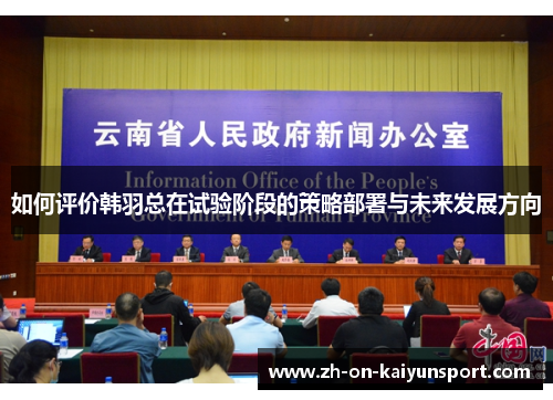 如何评价韩羽总在试验阶段的策略部署与未来发展方向